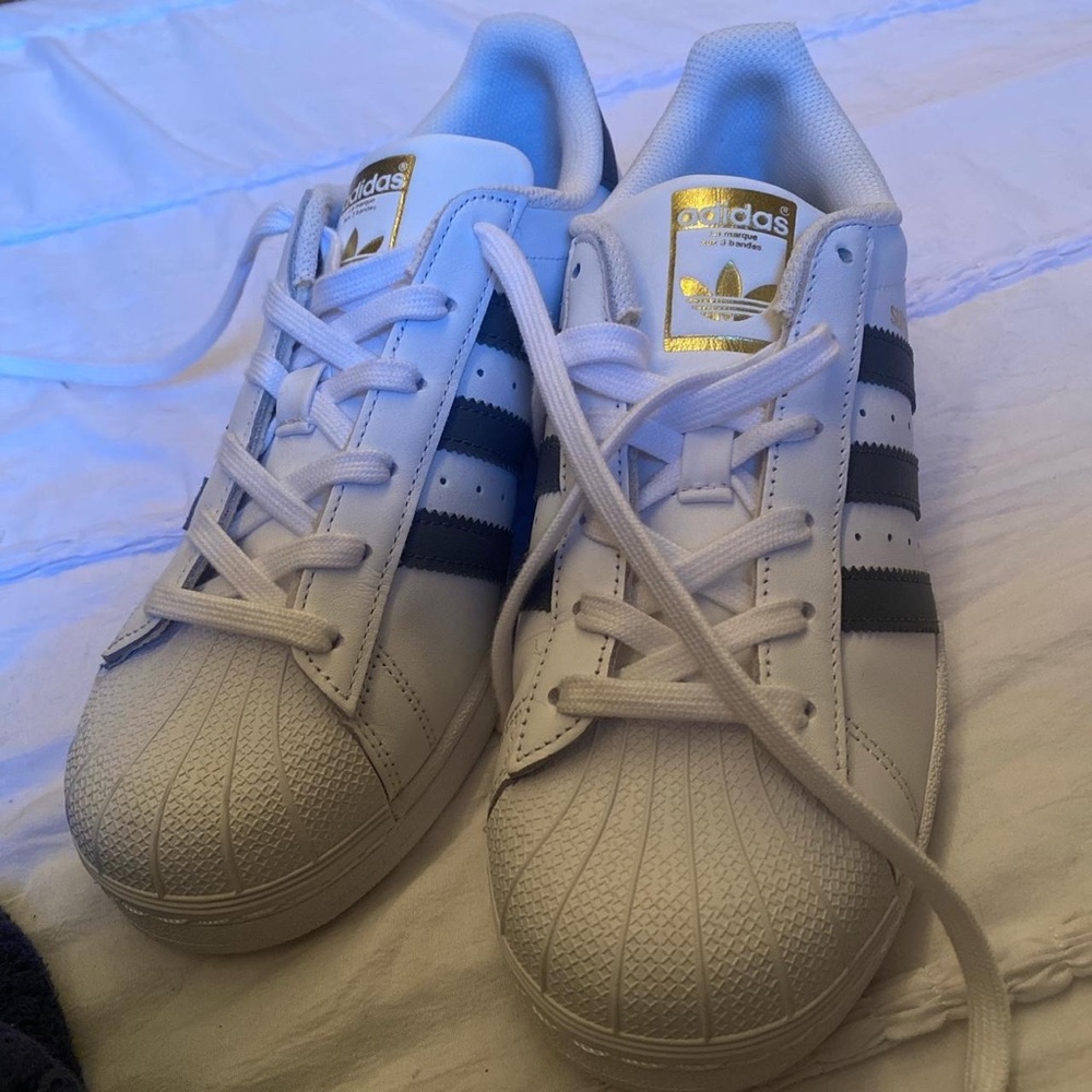 Adidas Superstar white and grey